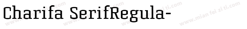 Charifa SerifRegula字体转换